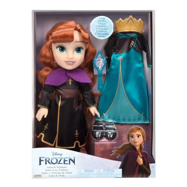 Clearance Disney Frozen Bambola Da 38 Cm Di Anna Con Accessori Bambolotti