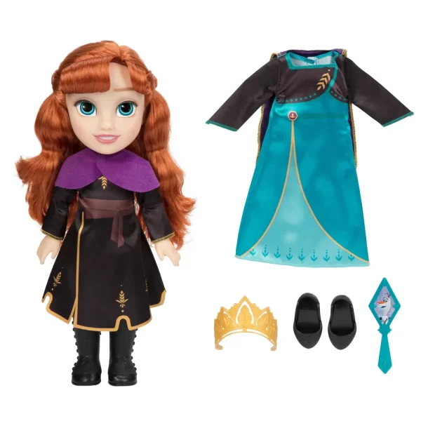 Clearance Disney Frozen Bambola Da 38 Cm Di Anna Con Accessori Bambolotti