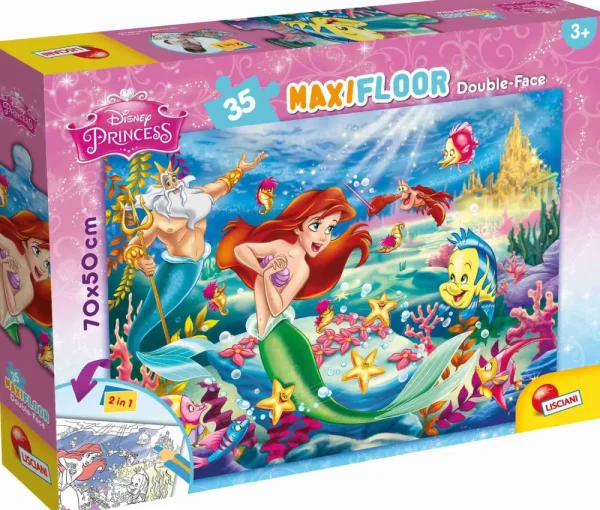 Cheap Disney Puzzle Df Maxi Floor 35 The Little Mermaid Puzzle Per Bambini