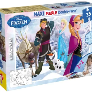 Shop Disney Puzzle Df Maxi Floor 35 Frozen Playing On The Ice Puzzle Per Bambini
