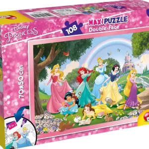 Best Disney Puzzle Df Maxi Floor 108 Princess Rainbow World Puzzle Per Bambini