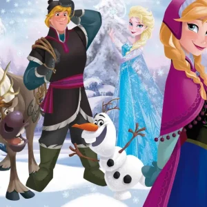 Shop Disney Puzzle Df Maxi Floor 35 Frozen Playing On The Ice Puzzle Per Bambini