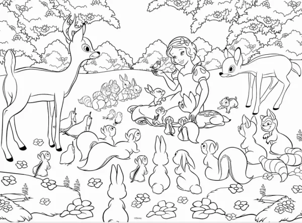 Cheap Disney Puzzle Df Maxi Floor 60 Snow White Puzzle Per Bambini