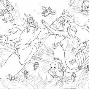Store Disney Puzzle Df Maxi Floor 108 The Little Mermaid Puzzle Per Bambini
