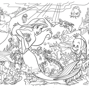 Cheap Disney Puzzle Df Maxi Floor 35 The Little Mermaid Puzzle Per Bambini