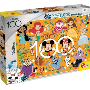 Discount Disney Puzzle Df Maxifloor 150 Disney 100 Multicharacter Puzzle Per Bambini
