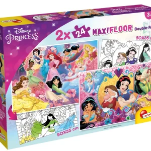 Best Sale Disney Puzzle Maxifloor 2 X 24 Princess Puzzle Per Bambini