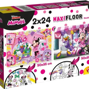 Flash Sale Disney Puzzle Maxifloor 2 X 24 Minnie . Puzzle Per Bambini