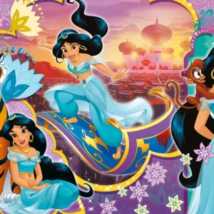 Clearance Disney Puzzle Maxifloor 4 X 48 Princess Puzzle Per Bambini