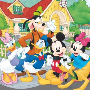 Sale Disney Puzzle Maxifloor 2 X 12 Mickey Puzzle Per Bambini