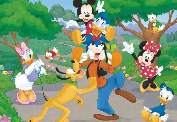 Sale Disney Puzzle Maxifloor 2 X 12 Mickey Puzzle Per Bambini