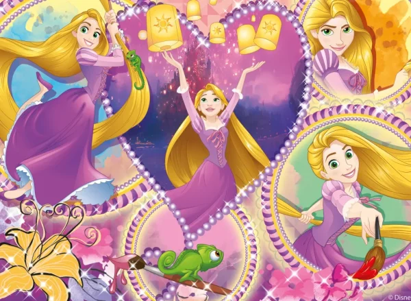 Clearance Disney Puzzle Maxifloor 4 X 48 Princess Puzzle Per Bambini