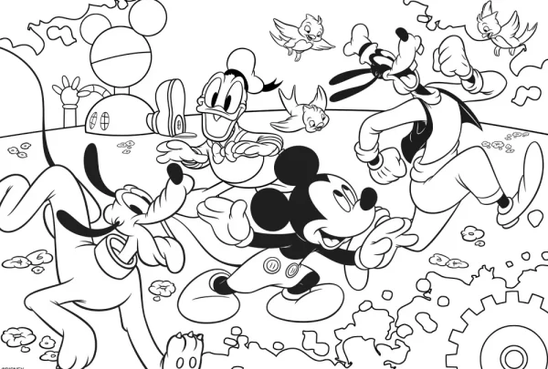 Best Sale Disney Puzzle Maxifloor 4 X 48 Mickey Puzzle Per Bambini