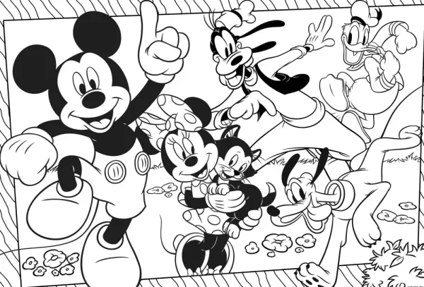Best Sale Disney Puzzle Maxifloor 4 X 48 Mickey Puzzle Per Bambini