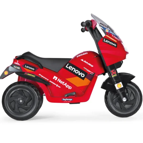 Discount Divertimento In Pole Position Con La Moto Elettrica Ducati Con Luci E Suoni Cavalcabili Elettrici