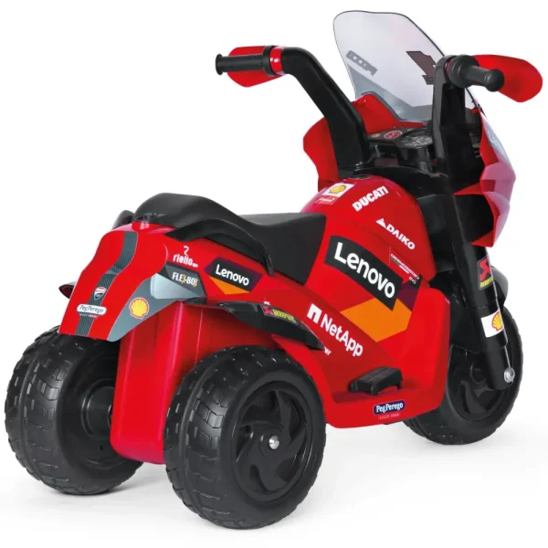 Discount Divertimento In Pole Position Con La Moto Elettrica Ducati Con Luci E Suoni Cavalcabili Elettrici