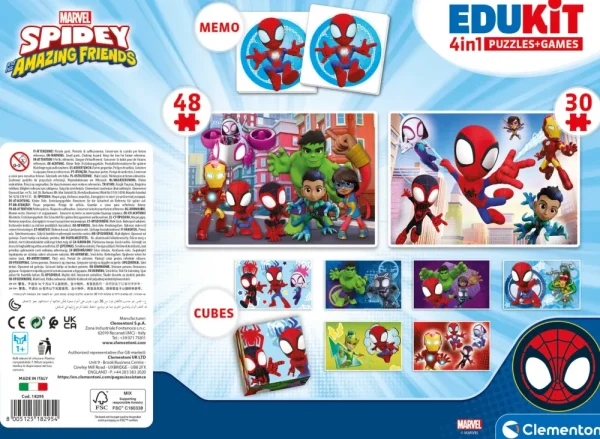 Store Edukit 4 In 1 Marvel Spidey And Friends Primi Apprendimenti