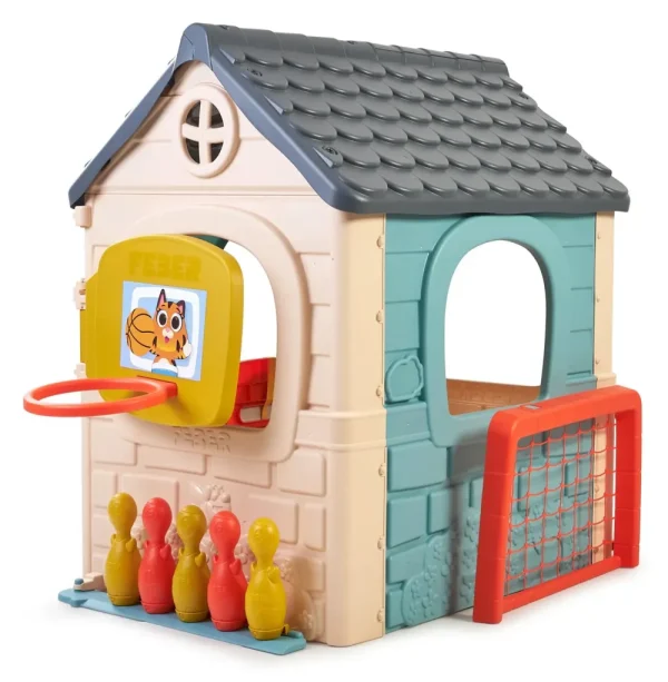 Best Casual 6 Activities House, Casetta Con 6 Divertenti Attivita, Colori Pastello, Per Bambini/E Dai 3 Anni Casette Per Bambini