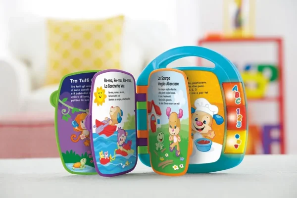 Best Fisher Price- Libro Delle Canzoncine Ridi E Impara, Imparare Parole, Lettere E Numeri, Bambini Dai 6 Mesi Giochi Musicali