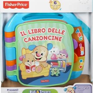 Best Fisher Price- Libro Delle Canzoncine Ridi E Impara, Imparare Parole, Lettere E Numeri, Bambini Dai 6 Mesi Giochi Musicali