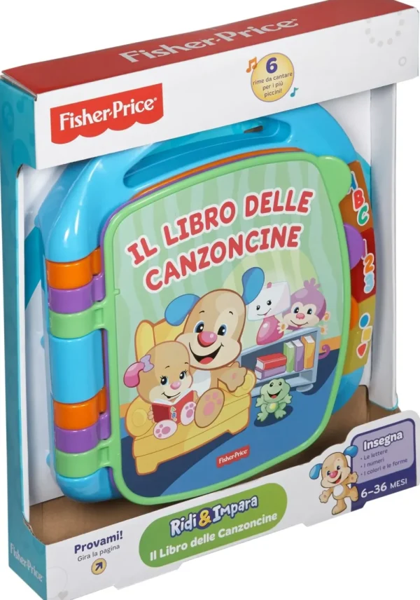 Best Fisher Price- Libro Delle Canzoncine Ridi E Impara, Imparare Parole, Lettere E Numeri, Bambini Dai 6 Mesi Giochi Musicali