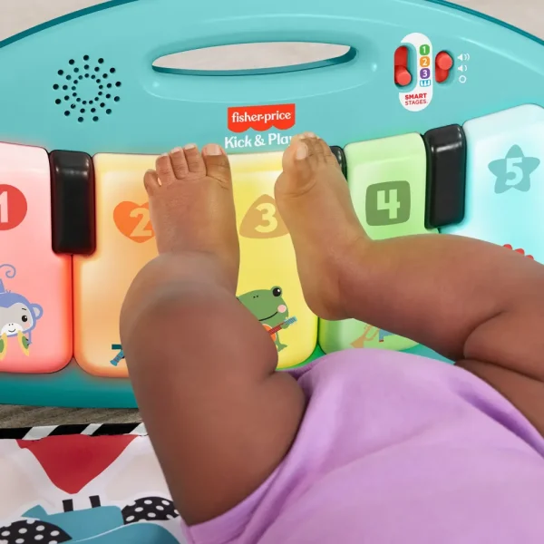 Best Sale Palestrina Baby Piano, Set Musicale Portatile Con 3 Livelli Di Apprendimento Smart Stages, Include 10 Giocattoli Collegabili Palestrine E Tappeti Gioco