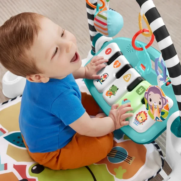 Best Sale Palestrina Baby Piano, Set Musicale Portatile Con 3 Livelli Di Apprendimento Smart Stages, Include 10 Giocattoli Collegabili Palestrine E Tappeti Gioco