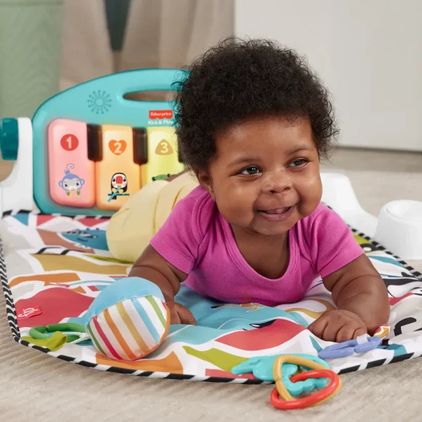 Best Sale Palestrina Baby Piano, Set Musicale Portatile Con 3 Livelli Di Apprendimento Smart Stages, Include 10 Giocattoli Collegabili Palestrine E Tappeti Gioco