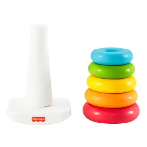 Discount Piramide 5 Anelli Eco, In Materiali Vegetali, Giocattolo Impilabile Giochi Impilabili