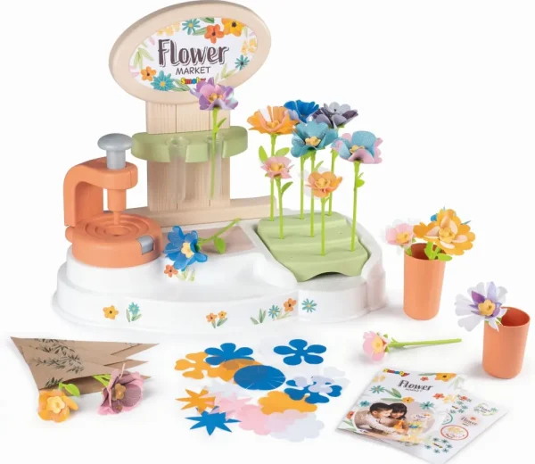 Store Flower Market Laboratorio Dei Fiori, +3 Anni, Crea I Tuoi Fiori, 104 Accessori, Made In France Giochi Di Emulazione