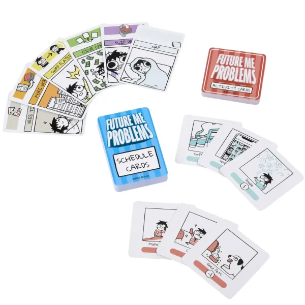Discount Future Me Problems Gioco Di Carte Di Sarah'S Scribbles, Con 2 Mazzi Di Carte, Da 2 A 4 Giocatori, Perfetto Per Le Serate Di Gioco In Famiglia, Giocattolo Per Bambini, 7+ Anni, Hph14 Giochi Di Carte