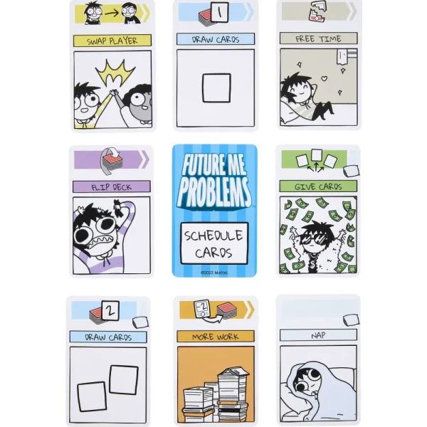 Discount Future Me Problems Gioco Di Carte Di Sarah'S Scribbles, Con 2 Mazzi Di Carte, Da 2 A 4 Giocatori, Perfetto Per Le Serate Di Gioco In Famiglia, Giocattolo Per Bambini, 7+ Anni, Hph14 Giochi Di Carte