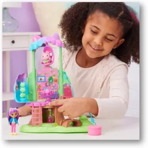 Outlet | La Casa Sull'Albero Con Luci, 2 Personaggi, 5 Accessori, 1 Accessorio, 3 Mobili, Giocattoli Per Bambini Dai 3 Anni In Su Case Delle Bambole