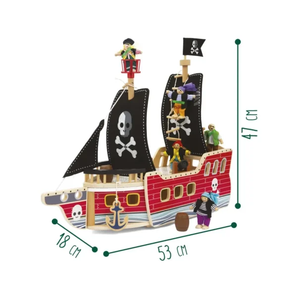 Cheap Galeone Dei Pirati Giochi Di Imitazione In Legno