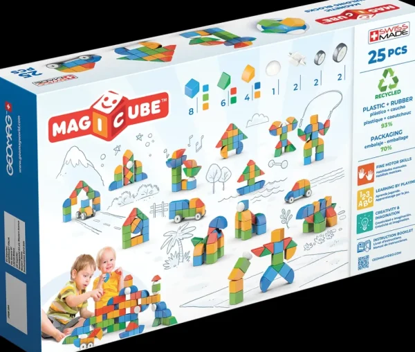 Best Sale Magicube Shapes Recycled Little World 25 Pcs Costruzioni Bambini