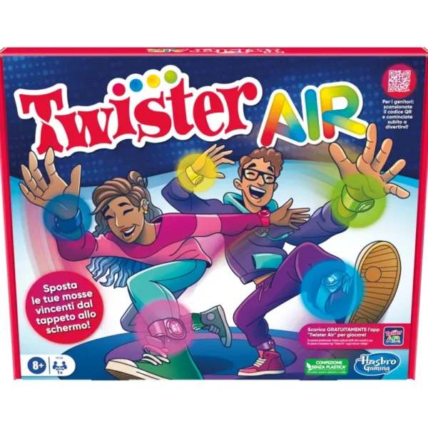 New Gioco Twister Air, Gioco Twister Con App Per Realta Aumentata, Si Collega A Dispositivi Smart, Giochi Attivi Per Feste, Dagli 8 Anni In Su Giochi In Scatola Per Famiglia
