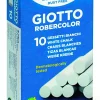 Fashion Gessetti Tondi Bianchi Astuccio Con Doppia Confezione ( 2 X 10 Pz) Cancelleria E Accessori