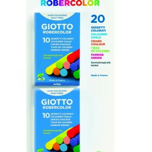 Shop Gessetti Tondi Colorati Astuccio Con Doppia Confezione ( 2 X 10 Pz) Cancelleria E Accessori