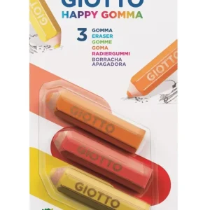 Online Happy Gomma Confezione 3 Gomme A Forma Di Matita Cancelleria E Accessori