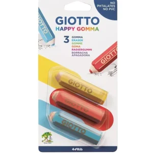 Online Happy Gomma Confezione 3 Gomme A Forma Di Matita Cancelleria E Accessori