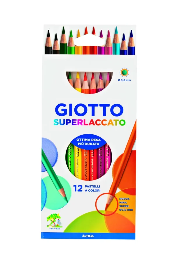 Online Superlaccato Confezione 12 Pastelli Colorati Cancelleria E Accessori