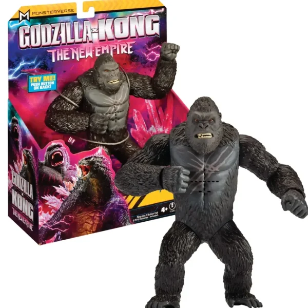 New Godzilla X Kong Kong Personaggio 18Cm Con Suoni Action Figures