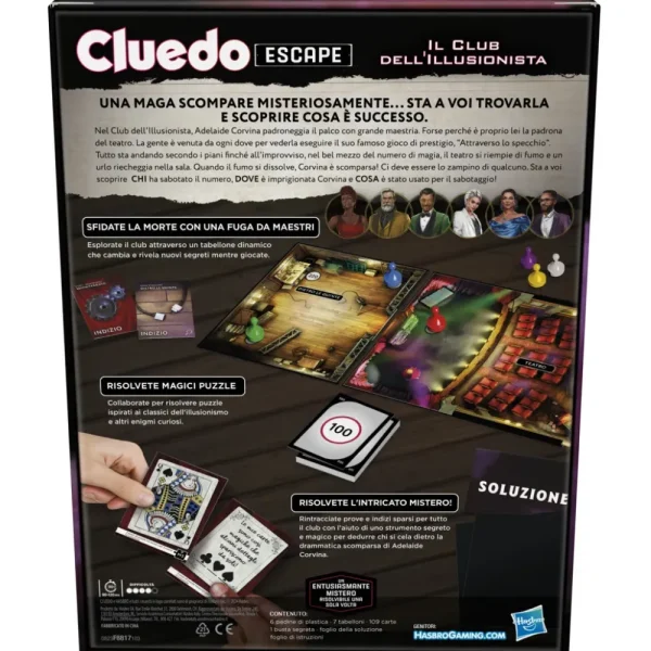 Cheap Cluedo Escape Il Club Dell'Illusionista, Gioco Di Mistero In Versione Escape Room Giochi Escape Room Ed Enigmi