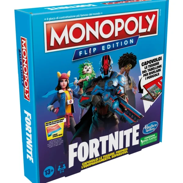 Shop Monopoly Fortnite Flip Edition, Gioco Da Tavolo Dai 13 Anni In Su Giochi In Scatola Per Famiglia