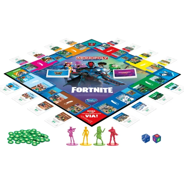 Shop Monopoly Fortnite Flip Edition, Gioco Da Tavolo Dai 13 Anni In Su Giochi In Scatola Per Famiglia
