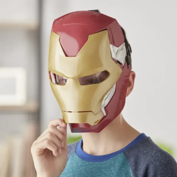 Flash Sale Hasbro Marvel , Maschera Flip Fx Di Iron Man, Con Effetti Luminosi, Replica Per Giochi D'Imitazione Action Figures