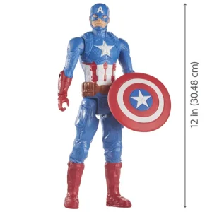 Fashion Hasbro Marvel , Titan Hero Captain America, Action Figure 30 Cm Action Figures