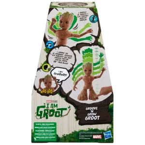 New Hasbro Marvel Studios I Am Groot, Groot Balla E Cresce, Action Figure Interattiva Da 34 Cm, Giocattoli Marvel Tablet E Giochi Interattivi
