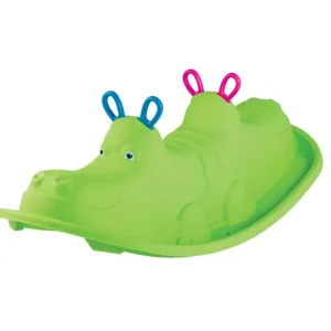 Hot Hippo Rocker A Forma Di Ippopotamo Con Maniglie Colorate Divertiti Mentre Dondoli! Dondoli