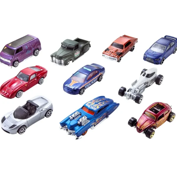 Fashion - Confezione Da 10 Macchinine In Scala 1:64, Veicoli Assortiti Con Decorazioni Mozzafiato, 3+Anni Macchinine Bambini